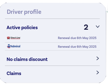 Driver profile overview